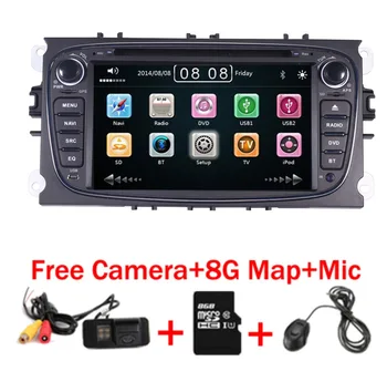 Хорошая цена Автомобильное радио DVD GPS для Ford Mondeo Cmax Smax 3G GPS Bluetooth Радио SD USB Телефонная книга Canbus Управление рулевым колесом