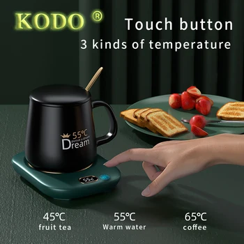 KODO USB Нагреватель для Кружек, Кофейная Кружка, Грелка для Чашек, Чай с молоком, Грелка для воды, Нагреватель для Чашек, теплый коврик, Подставка для постоянной температуры