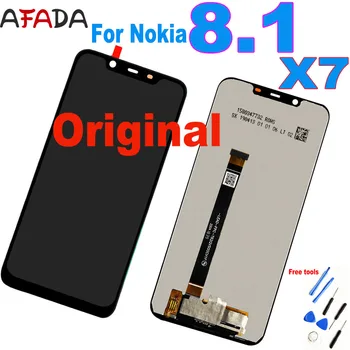 6.18 Оригинальный ЖК-дисплей для Nokia 8.1 TA-1119 TA-1121 TA-1128 TA-1131 ЖК-дисплей с сенсорным экраном, дигитайзер В сборе для Nokia X7 Display