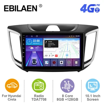 EBILAEN Android 12 Автомобильный Радиоприемник Для Hyundai Creta ix25 2015-2020 Мультимедийный Плеер GPS RDS Навигация Carplay Авторадио 4G WIFI
