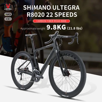 SAVA гравийный дисковый тормоз из углеродного волокна дорожный велосипед R11-R8020-22 скоростной внедорожный гоночный гравийный велосипед с SHIMAN0 ULTEGRA R8020