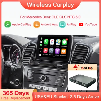Беспроводной Apple CarPlay Android Auto для Mercedes Benz GLE GLS 2016-2018, с функцией Mirror Link AirPlay Car Play Youtube HDMI