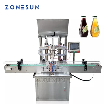 Автоматическая разливочная машина ZONESUN для производственной линии по розливу пива, напитков, медовой пасты, масла