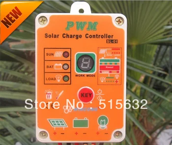 100% абсолютно новый контроллер 12V24V10A, водонепроницаемый солнечный дом, садовые фонари, универсальный контроллер