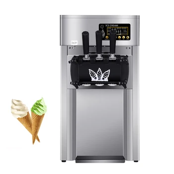 Коммерческая Машина для Производства Мягкого Мороженого Из Нержавеющей Стали, Производитель Замороженного Йогурта, Настольная Машина Для Производства Мороженого