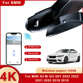 Для BMW X3 M iX3 G01 с 2018 по 2023 год Спереди и сзади 4K Видеорегистратор для автомобильной Камеры Регистратор Dashcam WIFI Автомобильный Видеорегистратор Записывающие Устройства