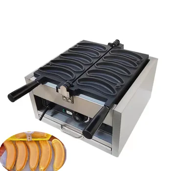 Вафельницы в форме банана 1800 Вт, Машины для приготовления вафель 5 шт., электрическая длинная вафельница с антипригарным покрытием