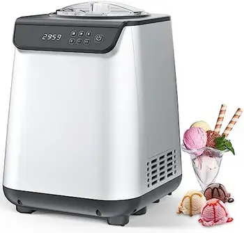 Полностью автоматическая машина для приготовления мороженого со встроенным компрессором, машина для приготовления фруктового йогурта, предварительная заморозка не требуется, съемная чаша для мороженого