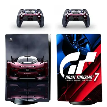 Наклейка на обложку GT Sport PS5 Digital Edition для консоли PlayStation 5 и 2 контроллеров Виниловая наклейка на обложку PS5