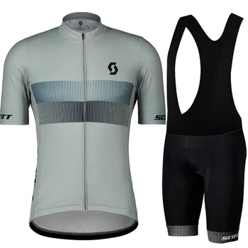 2023 Комплект Велосипедной майки SCOTT с коротким рукавом для мужчин, Анти-УФ, комплект велосипедной майки Bicycle Pro Team, Летняя одежда для велоспорта