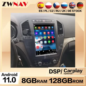 Экран Android 2 Din для Opel Insignia 2010-2013 Автомобильное радио Мультимедиа Стерео Carplay Bluetooth DSP GPS Навигация Аудио головного устройства