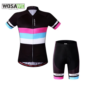 WOSAWE, женская Велосипедная Майка, женская летняя Велосипедная одежда, дышащие женские топы с коротким рукавом, велосипедные комплекты, футболка, безопасное избавление