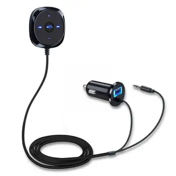 Автомобильный Mp3-плеер с Bluetooth-приемником, Прикуриватель с громкой связью, магнитное основание, Bluetooth-совместимый комплект AUX MP3-приемника 3,5 мм