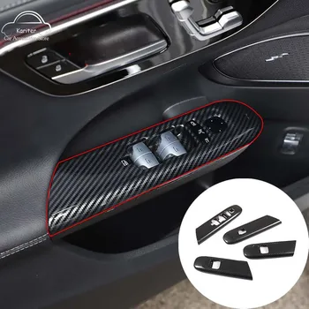 ABS Углеродное Волокно Цветное Автомобильное Оконное Стекло Подъемная Рамка Декоративная Наклейка Для Mercedes Benz C Class W205 2022 Автоаксессуары