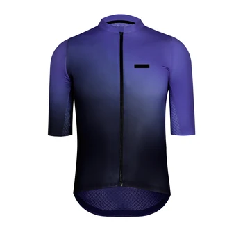 2021 Новое обновление Фиолетово-зеленый градиент PRO AERO Fit с коротким рукавом, майки для велоспорта, летняя футболка Ropa Ciclismo ROAD MTB speed bicycle