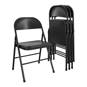Складной стул Mainstays Steel (4 шт.), черный