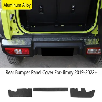 Для-Suzuki Jimny 2019-2022 + Защитная пластина для панели заднего бампера автомобиля из алюминиевого сплава, аксессуары