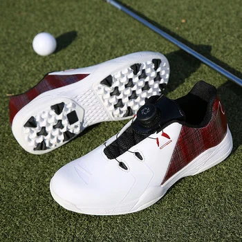 Новая водонепроницаемая обувь для гольфа, мужские удобные кроссовки для гольфа, уличные Размеры 37-46, женские нескользящие кроссовки