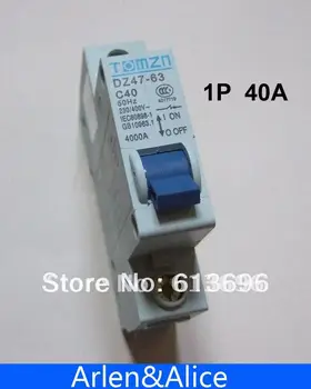 1P 40A 230/400V ~ 50HZ/60HZ Мини-автоматический выключатель MCB C45 C ТИПА