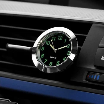 Мини-светящиеся автомобильные часы Автомобильные Внутренние цифровые часы Механика Приборная панель Часы Авто Аксессуары для интерьера автомобиля Подарок