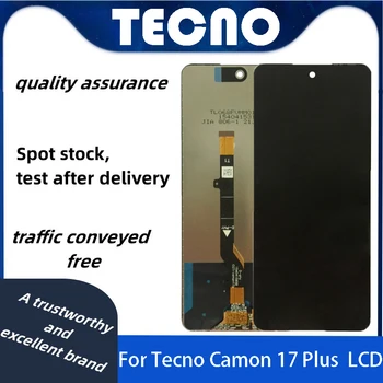 Для Tecno Camon 17 Plus CG7 ЖК-дисплей С Сенсорным экраном Digitizer Glass Combo В Сборе Запасные Части 6,4 