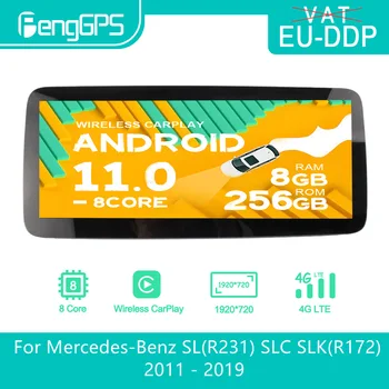 12,3 дюйма Для Mercedes Benz SL R231 SLC SLK R172 2011-2019 Android Автомобильный Радио Стерео Мультимедийный Плеер Авторадио GPS Экран