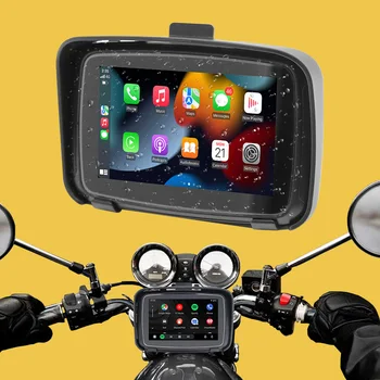 Android Auto Moto Беспроводной экран Apple Carplay Портативный мотоцикл для мотоцикла Gps Водонепроницаемый навигатор с Буэбутом