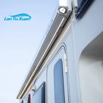 S27L Ручной Тент для дома на колесах со светодиодной подсветкой для Кемпера Motohome Caravan /Прочный Тент для дома на колесах Camper Caravan Со светодиодной лентой Для прицепа