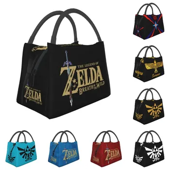 Горячая игра Zeldas Legend, Изолированные сумки для ланча для женщин, Сменный кулер, Термальная коробка для ланча, Офис, Пикник, Путешествия