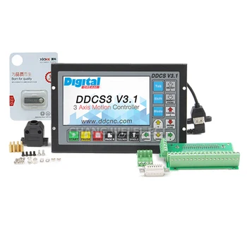 Ddcsv3.1 Контроллер с ЧПУ 3-осевая / 4-осевая система управления движением 500 кГц Вместо контроллеров Mach3 и Ddcsv2.1
