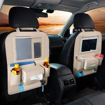 Многофункциональный автомобильный Органайзер, Подвесная сумка на спинку сиденья с держателем для планшета с сенсорным экраном, автомобильные аксессуары для интерьера автомобиля