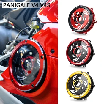 Прозрачная Крышка Сцепления Гоночный Пружинный Фиксатор двигателя R Protector Guard для Ducati Panigale V4 V4s V4 speciale 18-2021 Прижимной диск