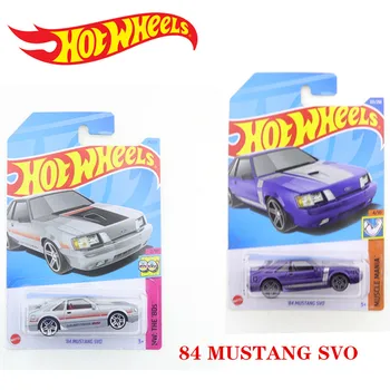 2023-25 Оригинальный Hot Wheels 84 MUSTANG SVO Mini Alloy Coupe 1/64 Металлическая Модель Автомобиля, отлитая под давлением, Детские игрушки в подарок