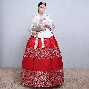 Платье Ханбок Традиционный корейский церемониальный костюм ДАНГУЙ Корейский Королевский костюм Костюм Ханбок