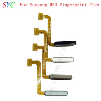 Оригинальная кнопка датчика отпечатков пальцев Гибкий кабель для Samsung M53 M536 Запчасти для сенсорного сканера