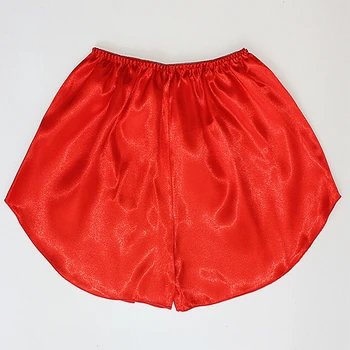 Женские боксерские шорты, имитирующие Шелковые Многоцветные треугольные брюки, Горячие брюки с карманом на животе, комплект в тон