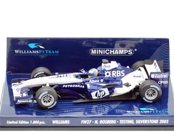MINICHAMPS 1:43 F1 FW27 Rosberg/Webber 2005, Лимитированная серия, Металлическая Статическая модель автомобиля, Игрушка в подарок