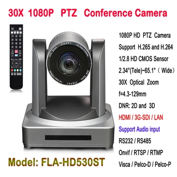 2 мегапикселя 30-кратный оптический зум, IP-камера для трансляции конференций HDMI SDI для лекции/класса/конференции