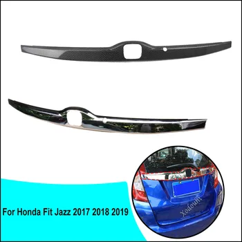 Для Honda Fit Jazz 2017 2018 2019 Задняя Дверь Автомобиля Номерной Знак Задняя Дверь Бампер Рамка Накладка Светильник Детали Багажника Палочки Капоты 1 шт.