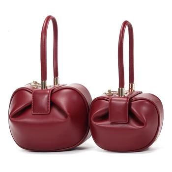 Последняя тенденция в производстве роскошных дамских сумок, Кожаная женская сумка, Небольшая сумка для покупок, свиданий, боулинга