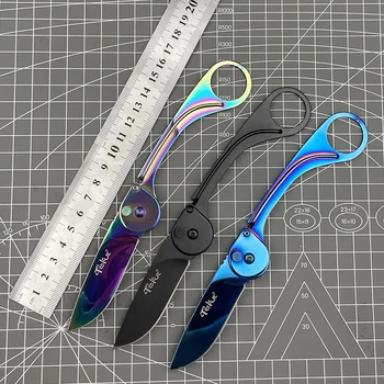 Складной Нож Tekut с лезвием из нержавеющей стали 7Cr17MoV EDC Outdoor Pocket Knife with Pocketclip LK5260 Skinner