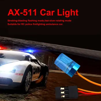 Стробирующе-взрывной Мигающий Режим Быстрого-медленного Вращения RC Полицейская Машина Пожаротушения Скорой Помощи AX-511 Круговая Сверхяркая светодиодная Лампа