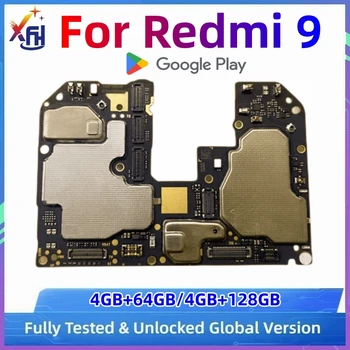 XIFEHHE Глобальная версия Оригинальная Разблокированная Материнская плата Для Xiaomi Redmi 9 Логическая Плата Основная Печатная плата 64 ГБ/128 ГБ MT6769V