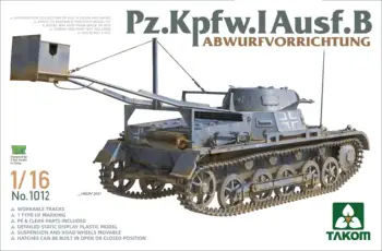 TAKOM 1012 1/16 Pz.Kpfw.I Ausf.B Набор пластиковых моделей Abwurfvorrichtung