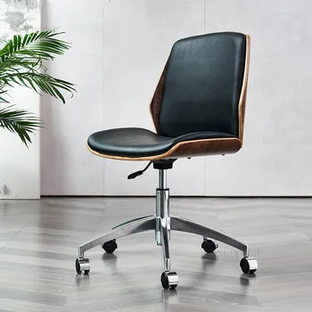 Современные простые офисные стулья Роскошная спинка Nordic Компьютерное офисное кресло с Поворотным Подъемником Для отдыха Sillas Oficina Мебель для спальни