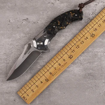 M390 Blade Открытый Складной Нож С Цельностальной Ручкой Для Кемпинга Event Survival EDC Tool