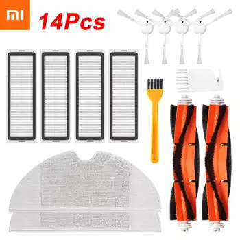 Комплекты для замены Hepa-фильтра для Xiaomi Mijia 1C/STYTJ01ZHM Запчасти для робота-пылесоса, Аксессуары, Основная щетка, тряпка для швабры