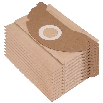 10 Бумажных мешков для пылесоса, совместимых с Karcher 6.904-322.0 MV2 WD2 A2003 A2004