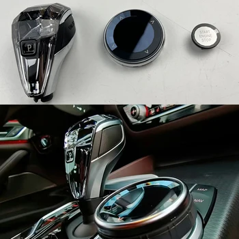 Трехсекционный для BMW new x6 G06 2018 2019 2020 светодиодный хрустальный рычаг переключения передач ручка переключения передач автомобиля