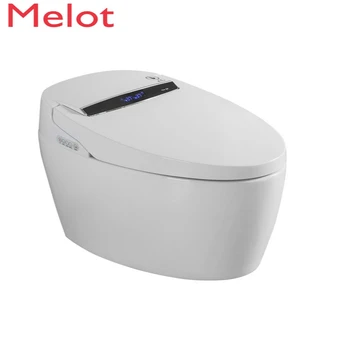 Интеллектуальный туалет зарубежной версии, Полноавтоматический Встроенный голосовой пенопластовый экран, мгновенная сушка, Чистящий Туалет без бака